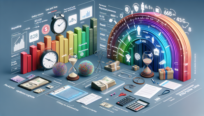 Clear Guide to Debt Consolidation: Making Sense of Financial Management | DCL A vibrant illustration depicting various debt consolidation options in Australia, including personal loans with fixed rates.