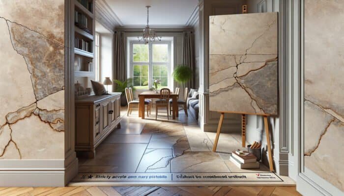 Textured Sorrento limestone floor in Dundee, designed to be highly durable and scratch-resistant for family homes.