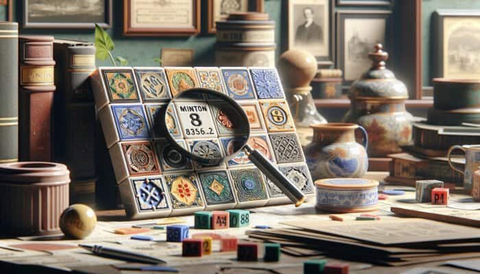 Examining Minton tiles for Authenticity