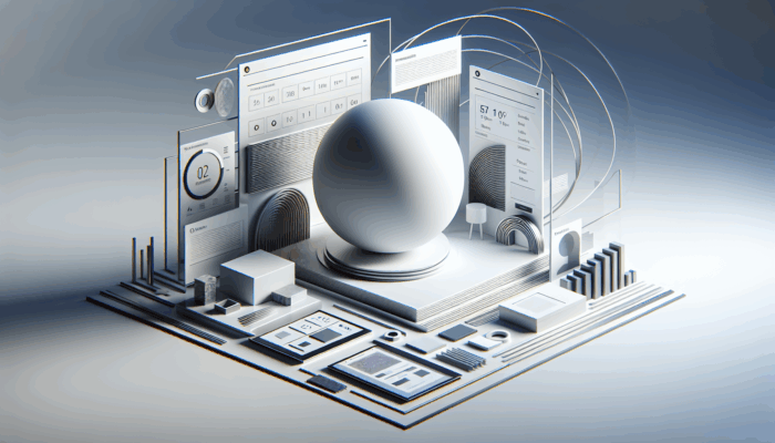 A sleek, minimalistic website design with clean lines and ample white space, focusing on essential content for enhanced user experience.