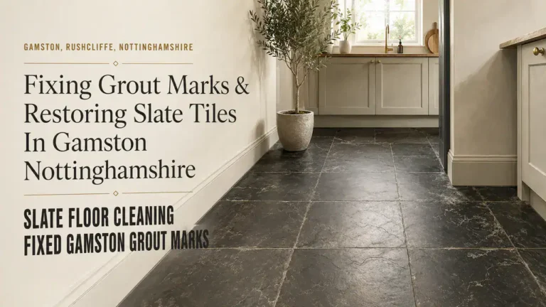 Slate Floor Cleaning: Easily Remove Grout Marks in Gamston