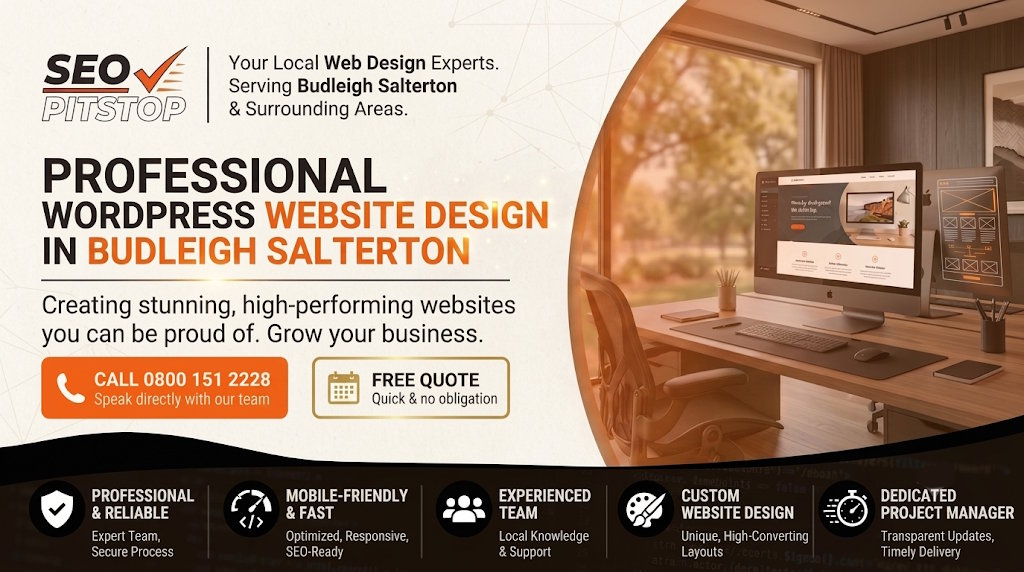 WordPress website design in Budleigh Salterton
